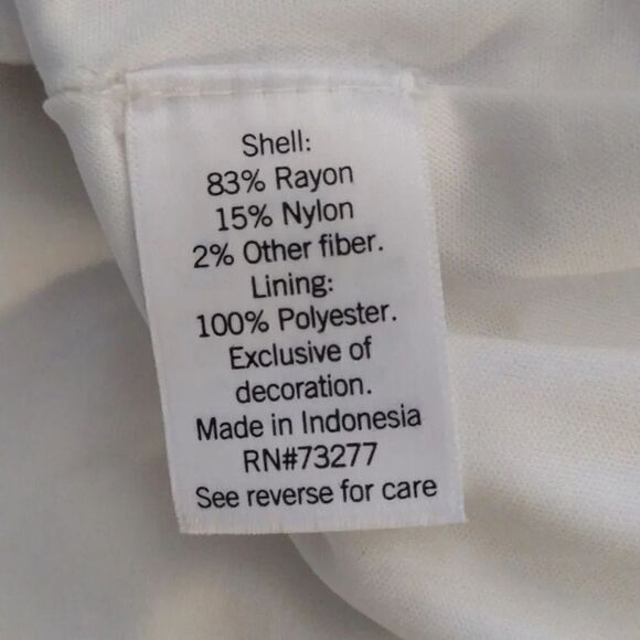 Nine West White Knight One Shoulder Fit and Flare Mini Dress XL - Picture 14 of 15